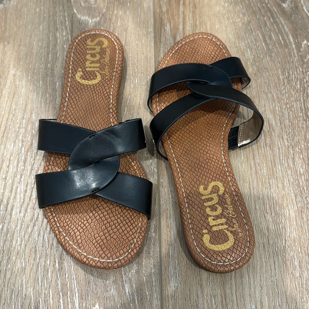 black flip flop